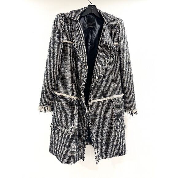 Mcginn Coat Jacket Womens XS 2 Boucle Tweed Double Breasted Classy Fall - Picture 2 of 6